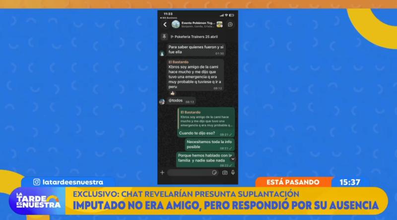 Chats clave en la desaparición de joven que vendía cartas Pokémon