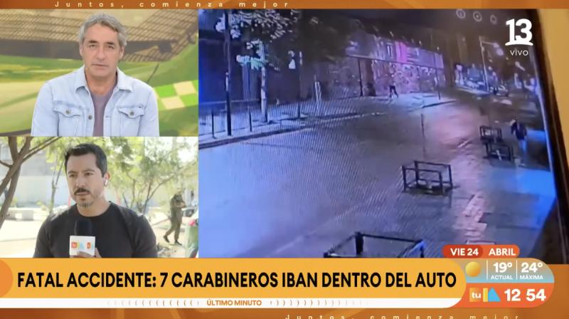Así fue la huida de los siete carabineros tras accidente.
