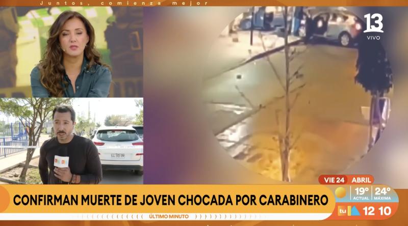 Confirman muerte de mujer chocada por carabinero.
