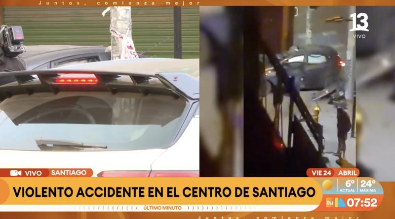 Carabinero protagonizó brutal accidente.