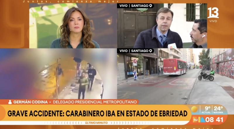 Video: carabinero ve a la víctima y decide arrancar.