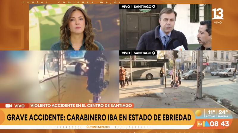 Video: carabinero ve a la víctima y decide arrancar.