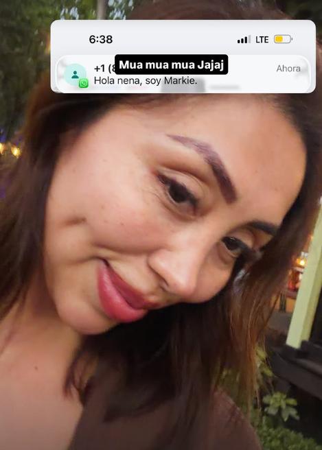 Naya Fácil mostró que el galán le escribió - Instagram