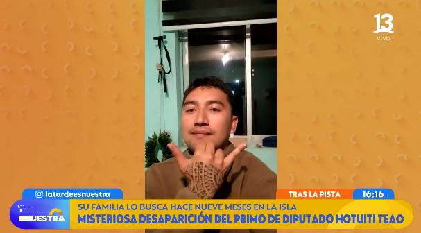 Primo de Hotuiti Teao lleva nueve meses desaparecido.