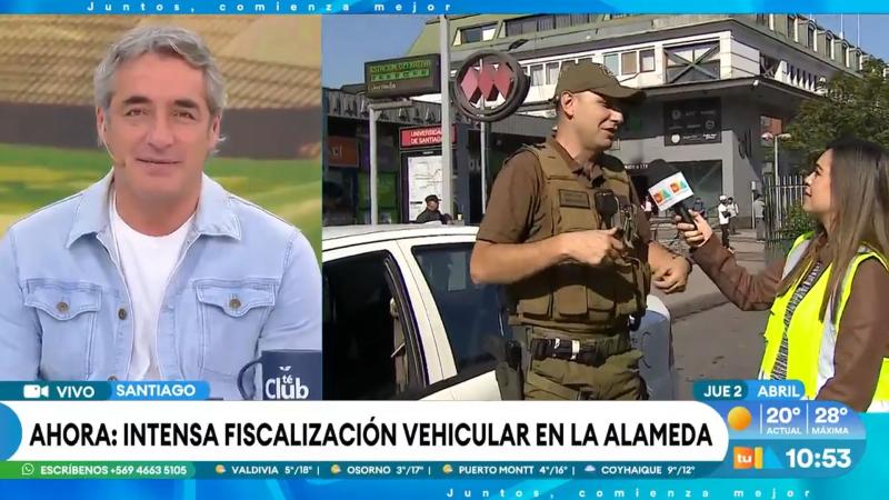 Carabinero protagoniza cómico momento en Tu Día