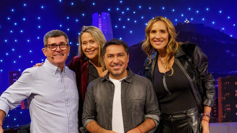 Marcelo Comparini, Andrea Tessa, Cristián Pérez y Angélica Castro. Créditos: 13C