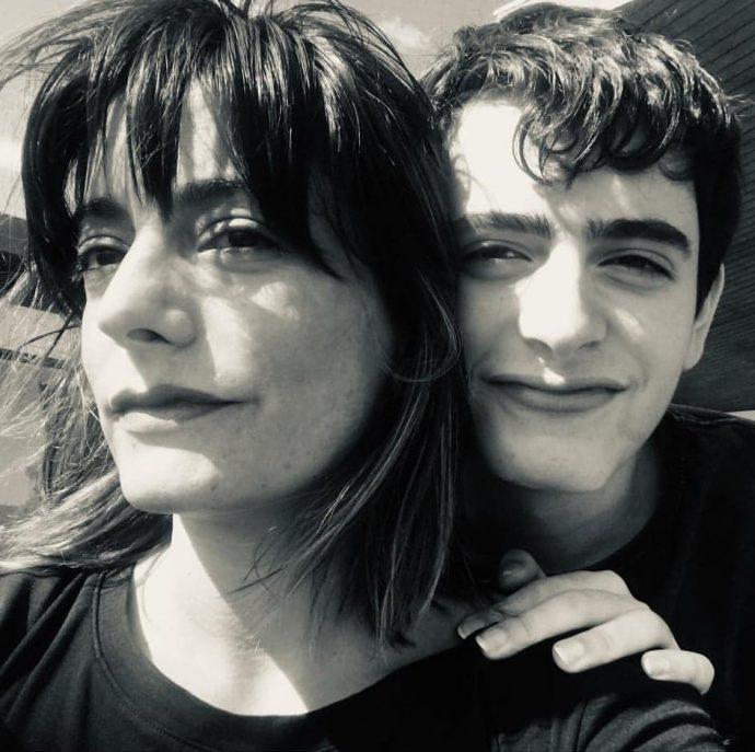 Daniela Lhorente y su hijo Emilio