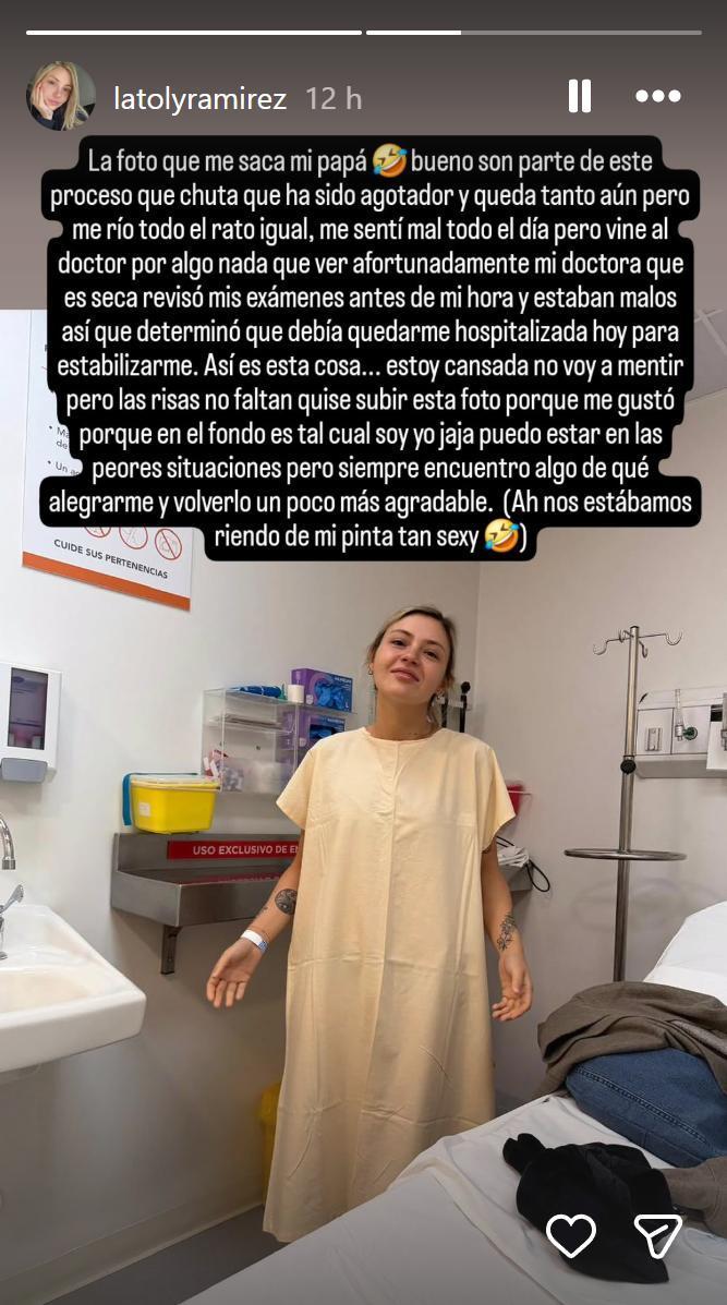 Antonia Ramírez queda hospitalizada | Instagram