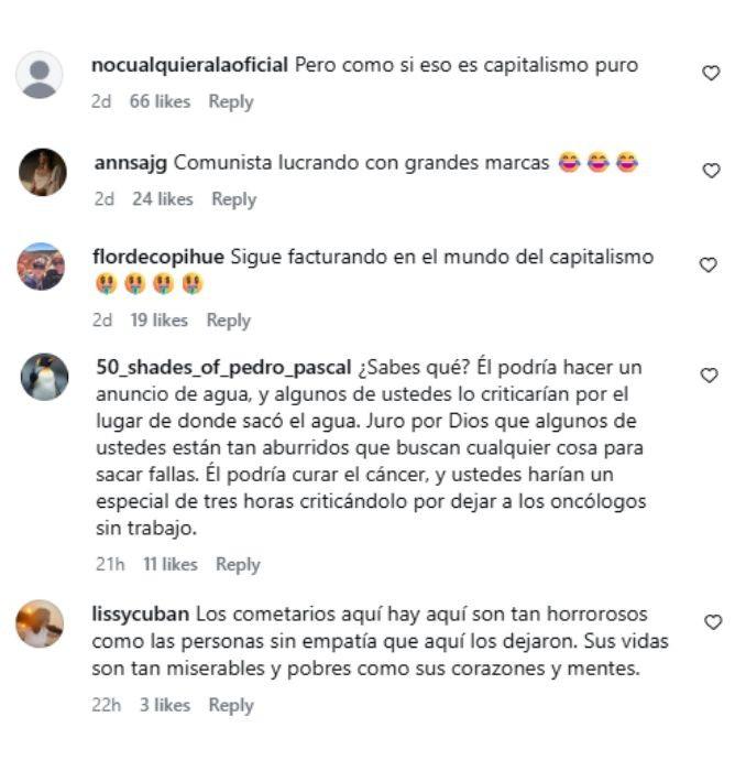 Pedro Pascal recibe hate en redes sociales | Instagram