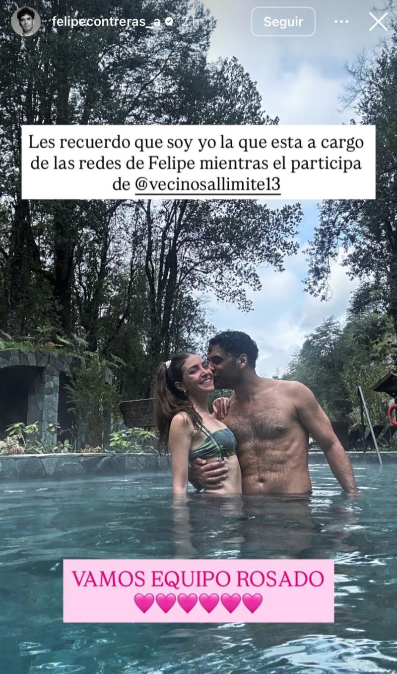 Felipe Contreras y su pareja Bernardita Nassar - Instagram