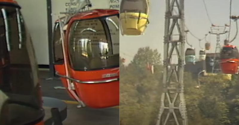 Así lucía el Teleférico de Santiago durante su inauguración
