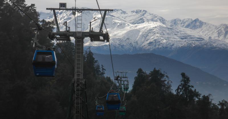Así luce el Teleférico de Santiago / Créditos: Agencia Uno