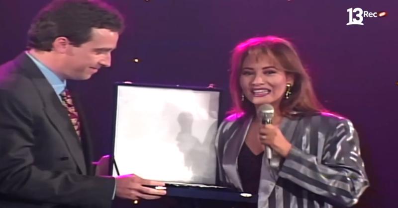 Myriam Hernández recibió un reconocimiento en Martes 13 (1992)