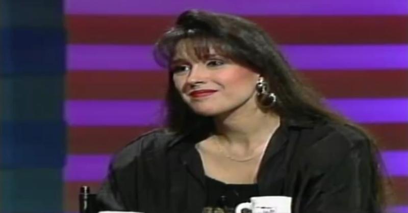 Carolina Arregui fue entrevista por Raúl Matas en el programa Una vez más (1991)