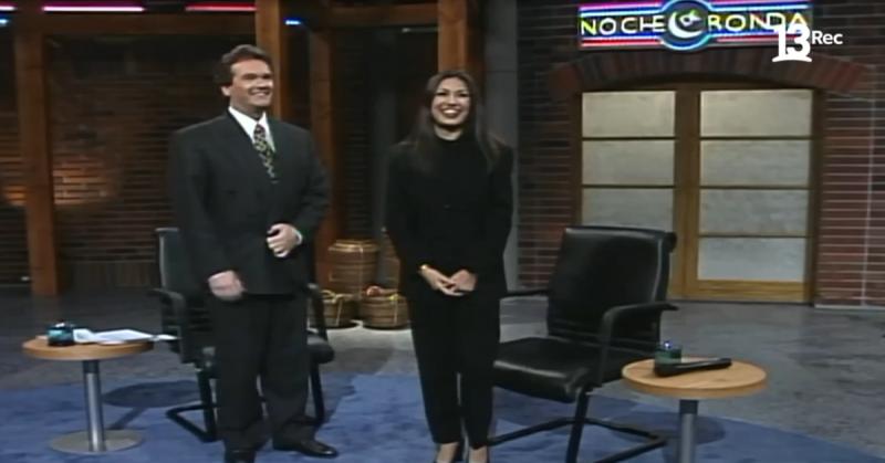 La cantante Ana Gabriel conversó con Juan Guillermo Vivado en Noche de Ronda (1997)