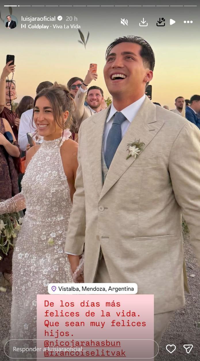 Boda hijo de Luis Jara | Instagram
