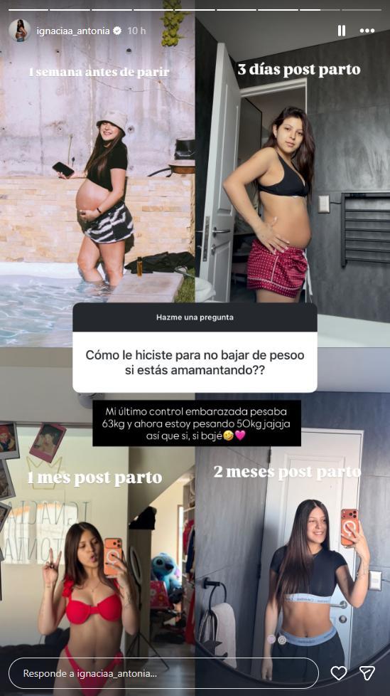 Ignacia Antonia muestra cuánto ha bajado de peso | Instagram
