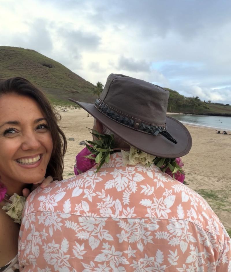 Priscilla Vargas y su padre - Instagram.