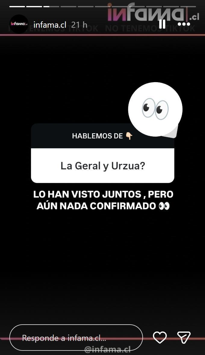 Crecen rumores de relación entre Gabriel Urzúa y Geraldine Muñoz | Instagram