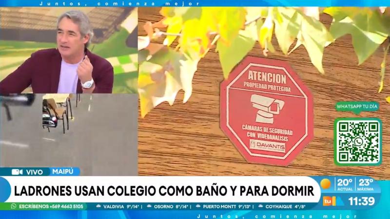 La indignación de José Luis Repenning por colegio de Maipú que se transformó en toma nocturna