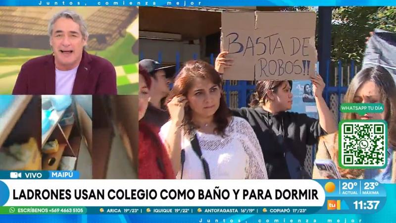 La indignación de José Luis Repenning por colegio de Maipú que se transformó en toma nocturna