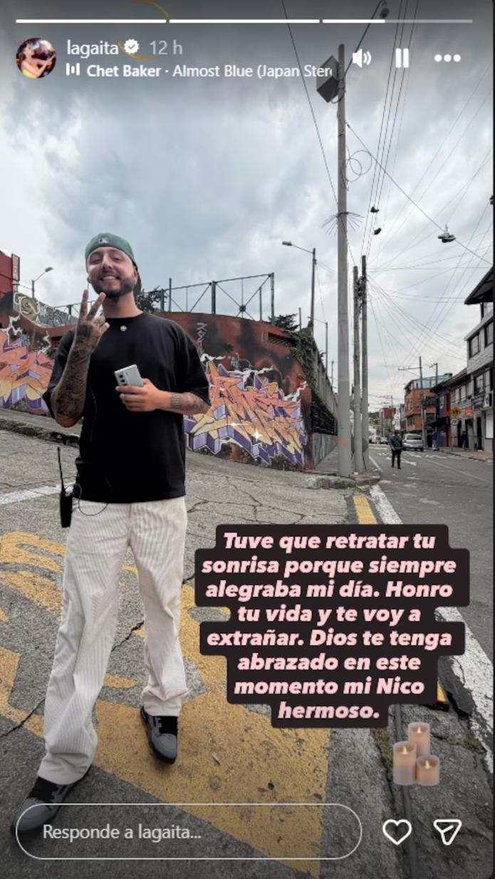 Carolina Gaitán, actriz de Sin senos sí hay paraíso, lamentó la muerte de Nicolás Perdomo | Instagram