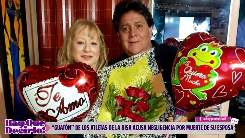"El Guatón" de Los Atletas de la Risa y su esposa Myriam