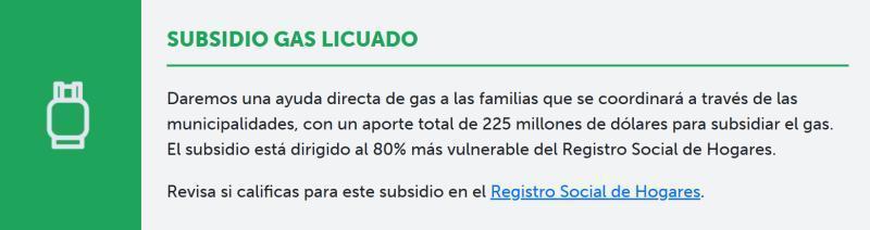 Detalle Bono Gas 2026 | GOB.CL