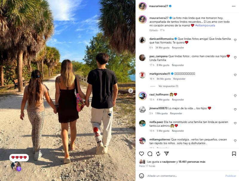 Maura Rivera junto a sus hijos | Instagram
