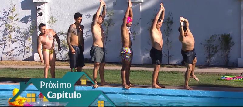 Pool party en Vecinos al límite