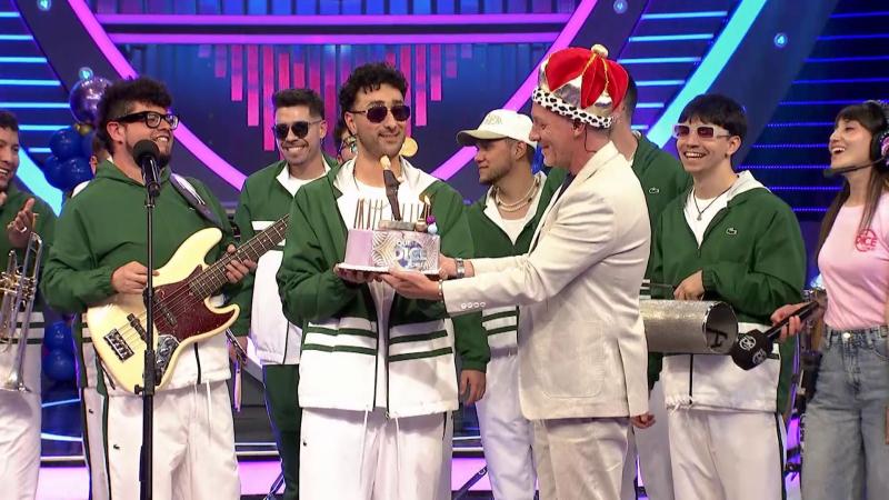 El cumpleaños de Martín Cárcamo en ¡Qué dice Chile!