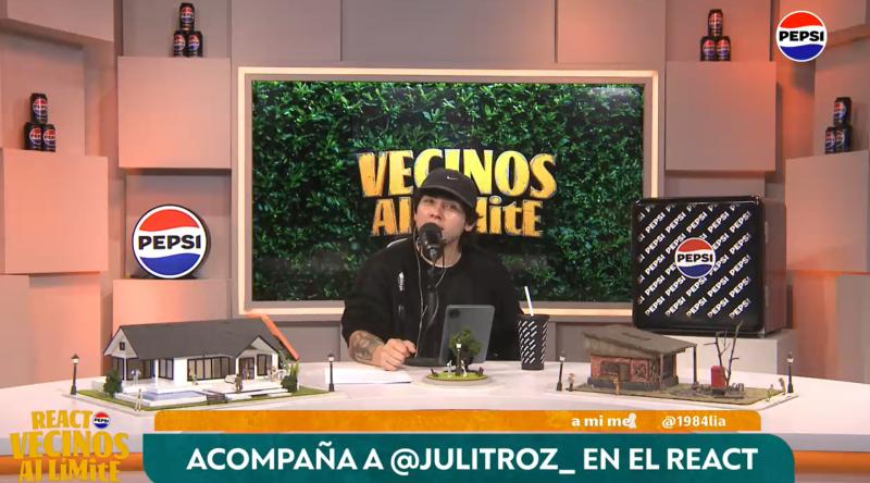 Julitroz en el react de Vecinos al límite
