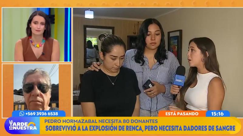 Sobreviviente de explosión de Renca necesita dadores de sangre