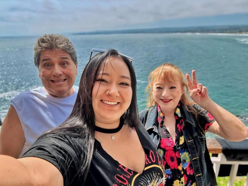 Juan Carlos Donoso, comediante de Los Atletas de la Risa, junto a su esposa y su hija - Instagram