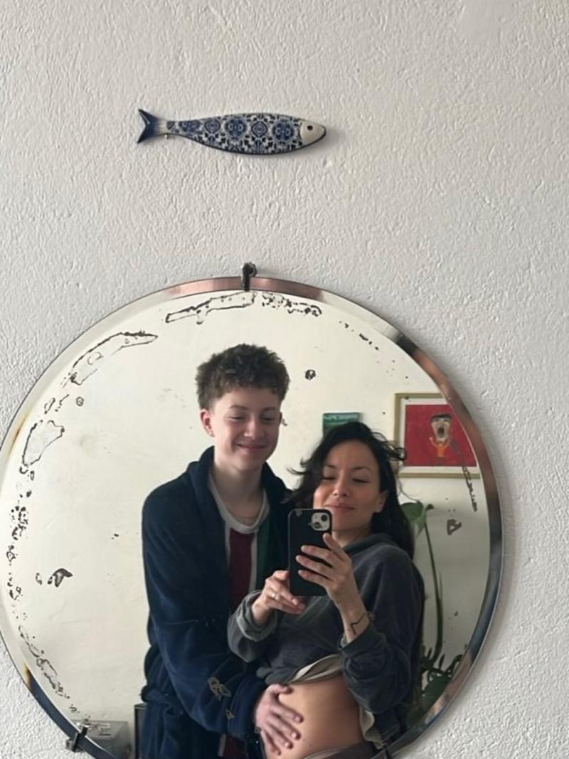 Antonia Giesen junto a su hijo Mateo | Instagram