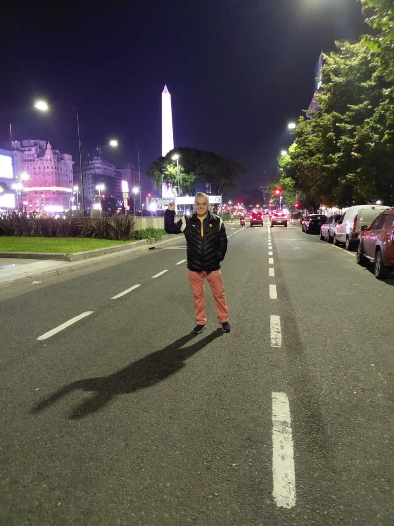 Hernán Calderón de viaje por Buenos Aires | Instagram