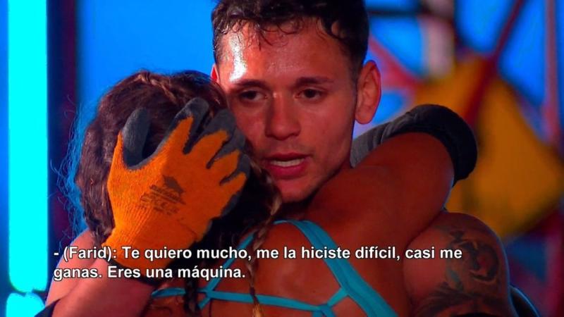 Farid abrazó a Carola tras la prueba