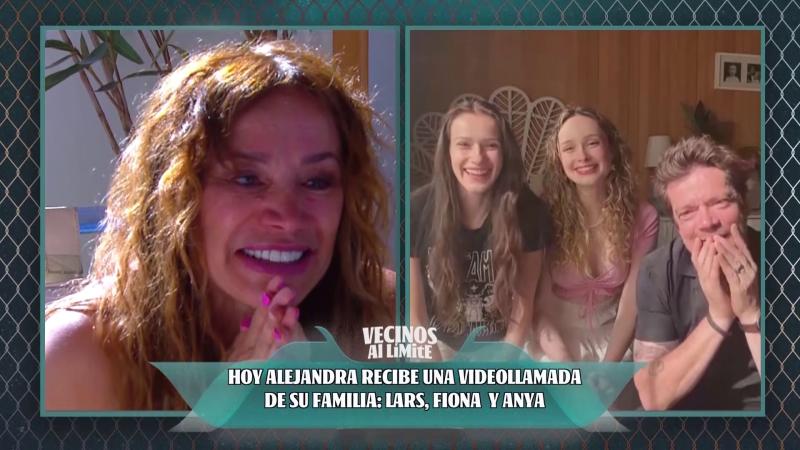 Alejandra Fosalba y su familia en Vecinos al límite