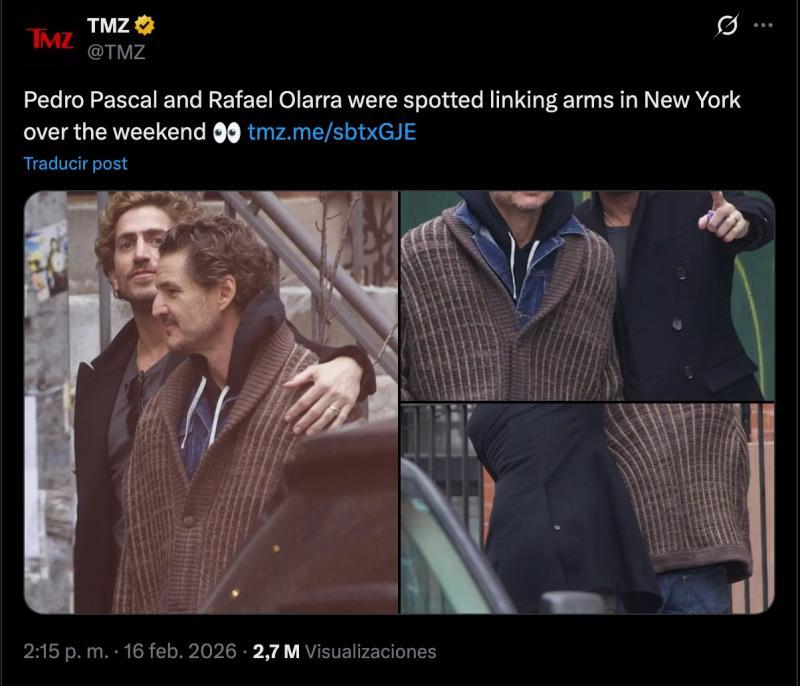 TMZ | Pedro Pascal y Rafael Olarra