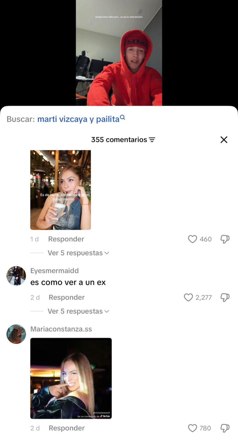 Comentarios que generó video de Pailita - Créditos: Tiktok