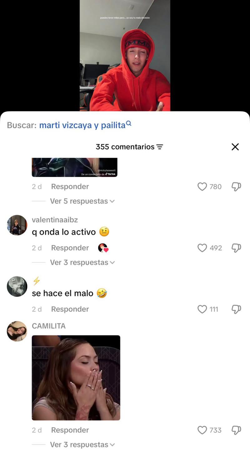 Comentarios que generó video de Pailita - Créditos: Tiktok