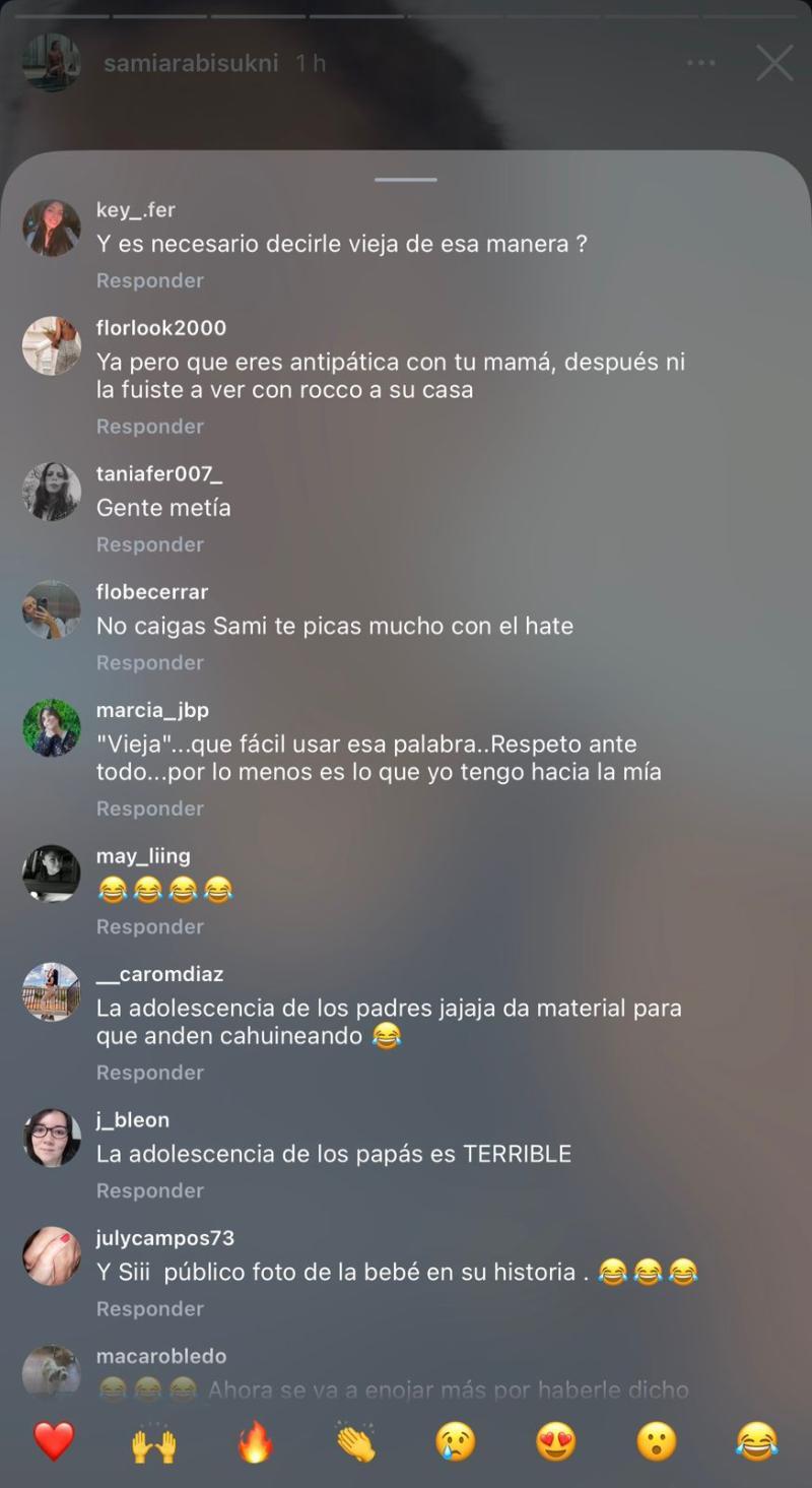 Comentarios que recibió Samia en Instagram