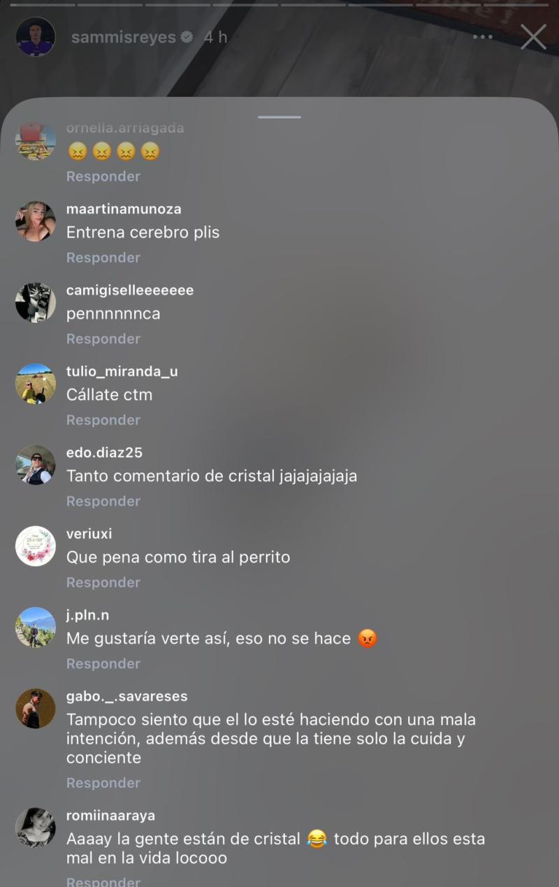 Comentarios que recibió Sammis Reyes por arrastrar a su perro - Instagram