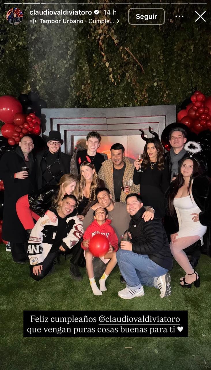 Celebración de cumpleaños de Claudio Valdivia | Instagram
