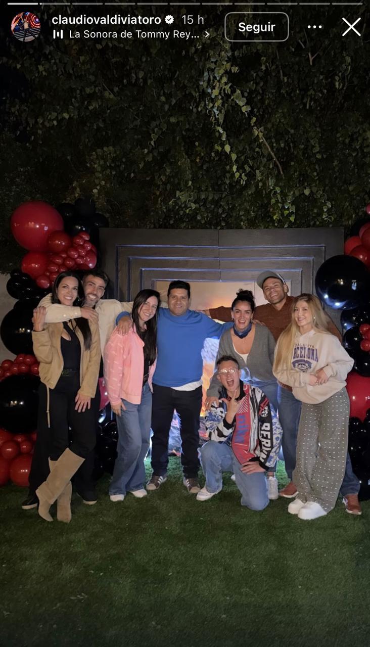 Celebración de cumpleaños de Claudio Valdivia | Instagram