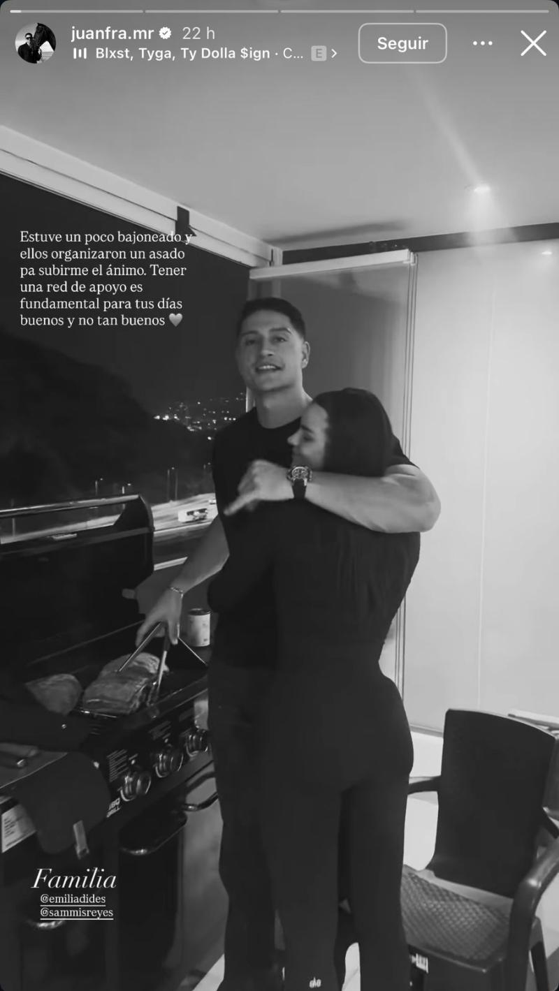 Juanfran Matamala agradeció gesto de Sammis Reyes y Emilia Dides - Instagram