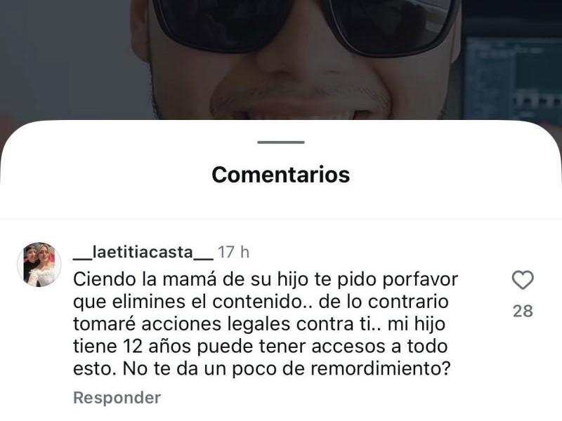 Bárbara Soto, expareja de Cangri, comenta post de Cristóbal Romero en Instagram