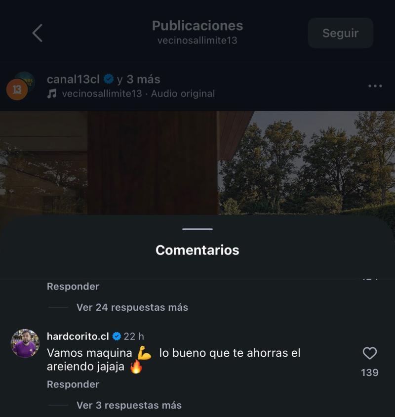 La ácida broma de Hardcorito a Camilo Huerta - Créditos: Instagram