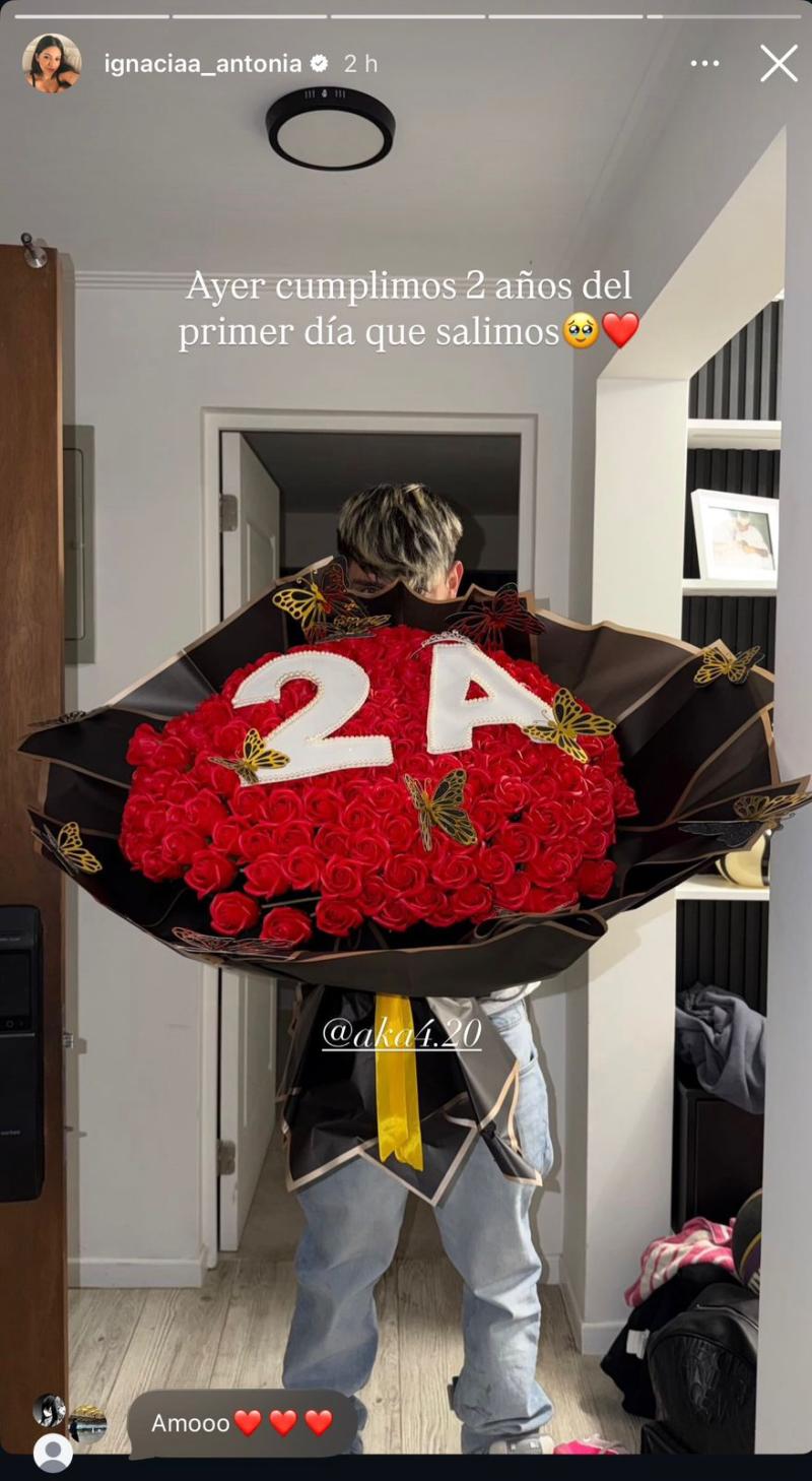 Ignacia Antonia mostró el regalo que su novio AKA 4:20 le hizo - Instagram