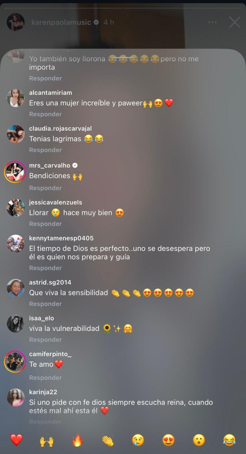 Reacciones que generó video de Karen Paola - Instagram